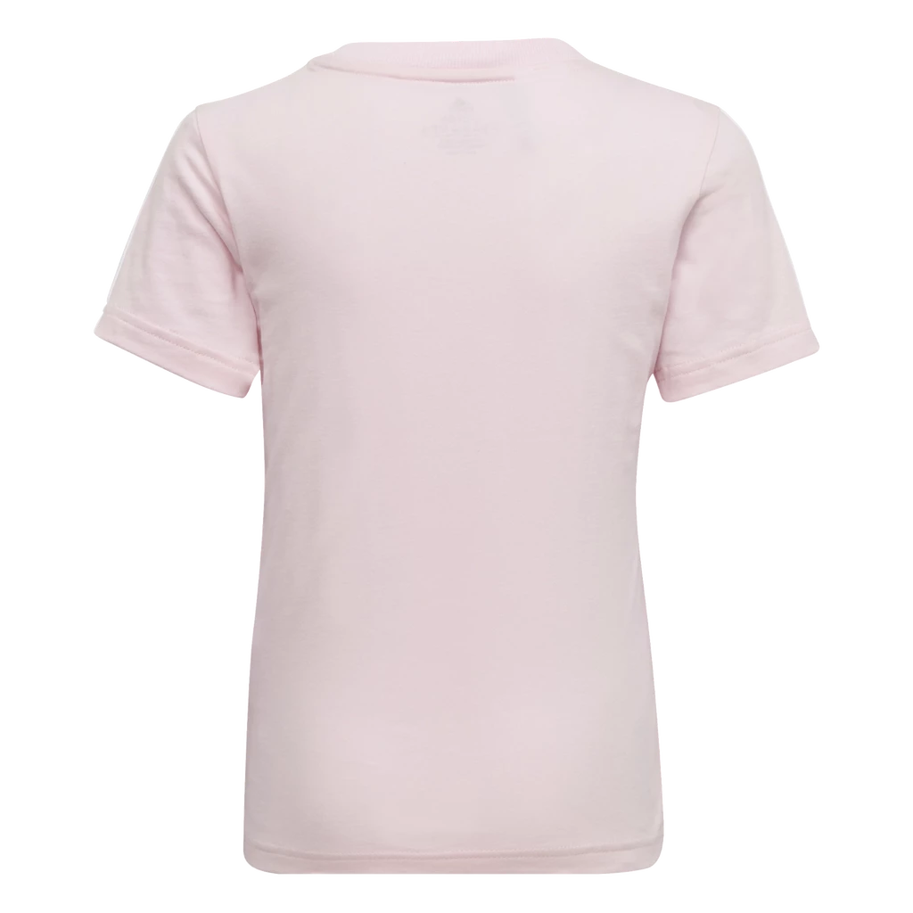 Kinder T-shirt adidas  Essentials 3-Stripes Clear Pink