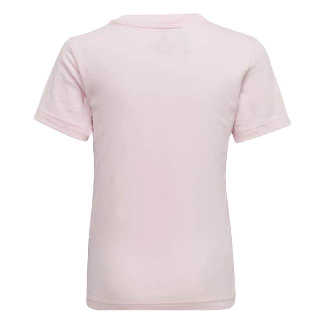 Kinder T-shirt adidas  Essentials 3-Stripes Clear Pink