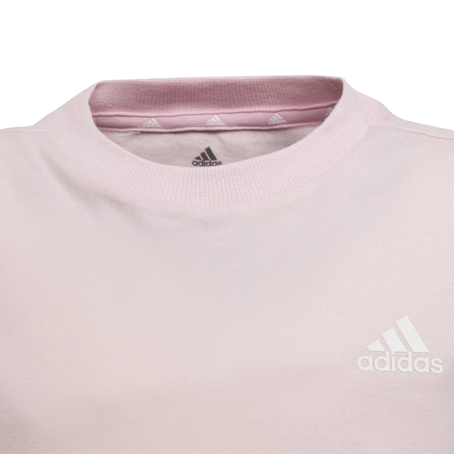 Kinder T-shirt adidas  Essentials 3-Stripes Clear Pink