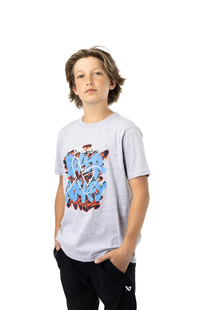 Kinder T-shirt Bauer  Grafitti Tee Heather Grey