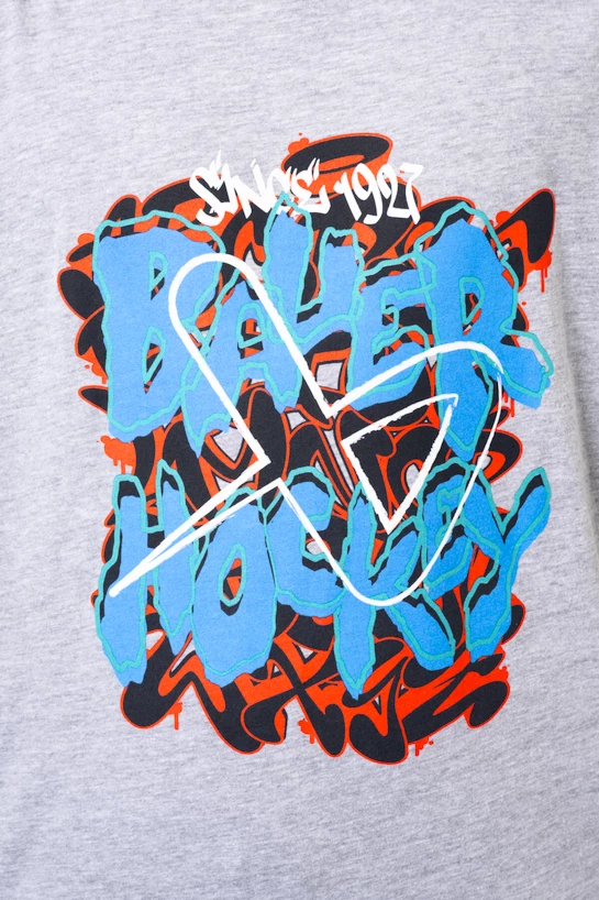Kinder T-shirt Bauer  Grafitti Tee Heather Grey