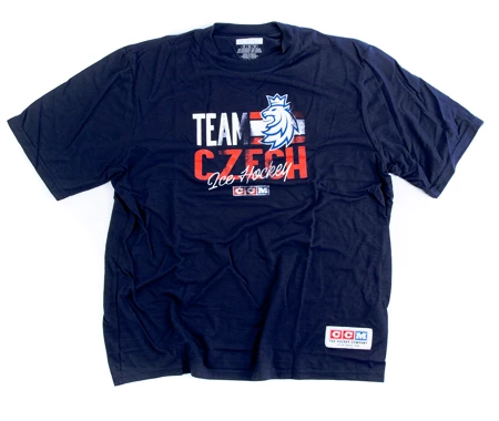 Kinder T-shirt CCM  Love'em Stripes Czech Hockey M
