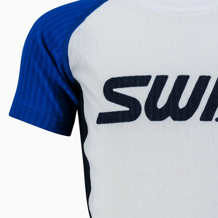 Kinder T-shirt Swix  RaceX Olympian Blue 128 cm