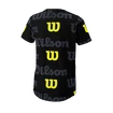 Kinder T-shirt Wilson  All Over Logo Tech Tee B Black