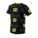 Kinder T-shirt Wilson All Over Logo Tech Tee B Black