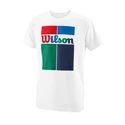 Kinder T-shirt Wilson Concurrentie B Crew Tech Tee White
