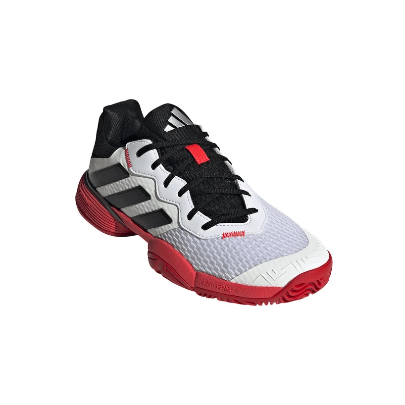 Kinder tennisschoenen adidas Barricade K White/Core Black