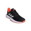 Kinder tennisschoenen adidas  CourtJam xJ Black/White/Red