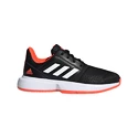 Kinder tennisschoenen adidas  CourtJam xJ Black/White/Red