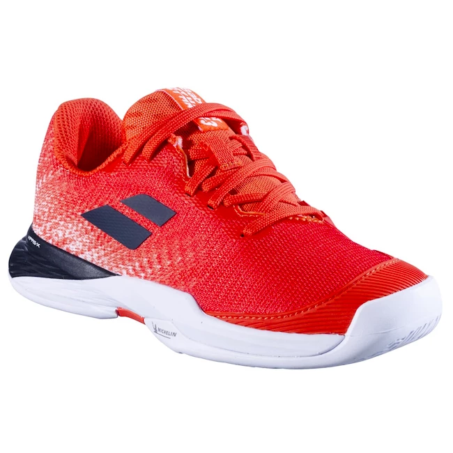 Kinder tennisschoenen Babolat Jet Mach 3 All Court Boy Strike Red/White