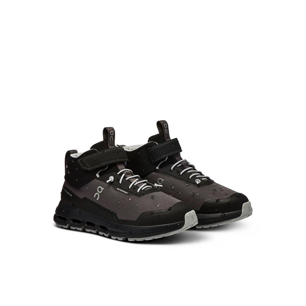 Kinder vrijetijdsschoenen On Cloudhero Mid Waterproof Black/Eclipse