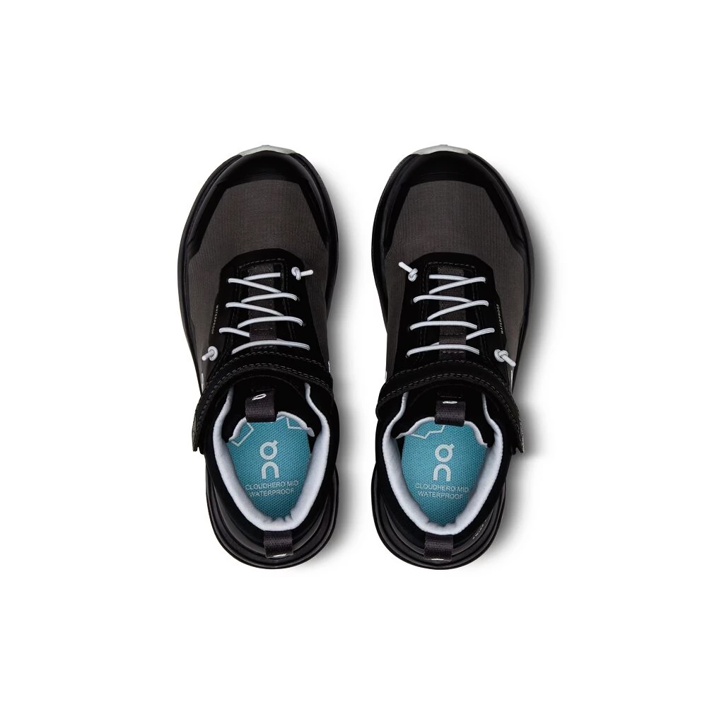 Kinder vrijetijdsschoenen On Cloudhero Mid Waterproof Black/Eclipse