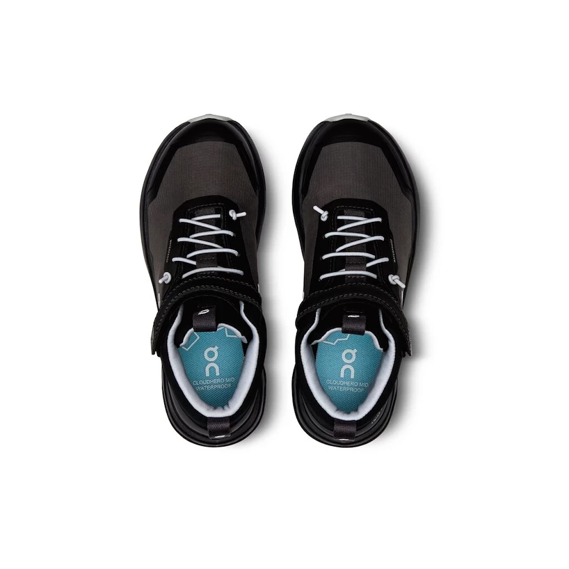 Kinder vrijetijdsschoenen On Cloudhero Mid Waterproof Black/Eclipse