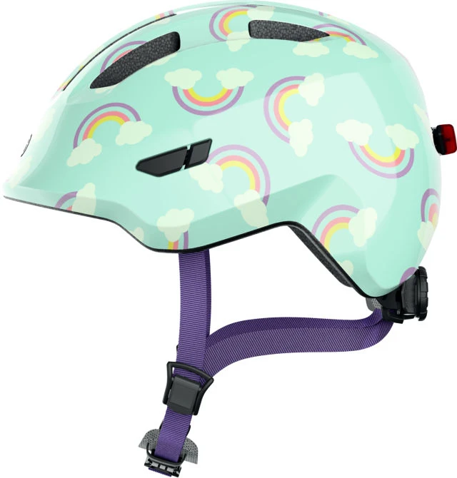 Kinderhelm Abus Smiley 3.0 LED Blue Rainbow