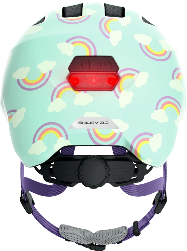 Kinderhelm Abus Smiley 3.0 LED Blue Rainbow