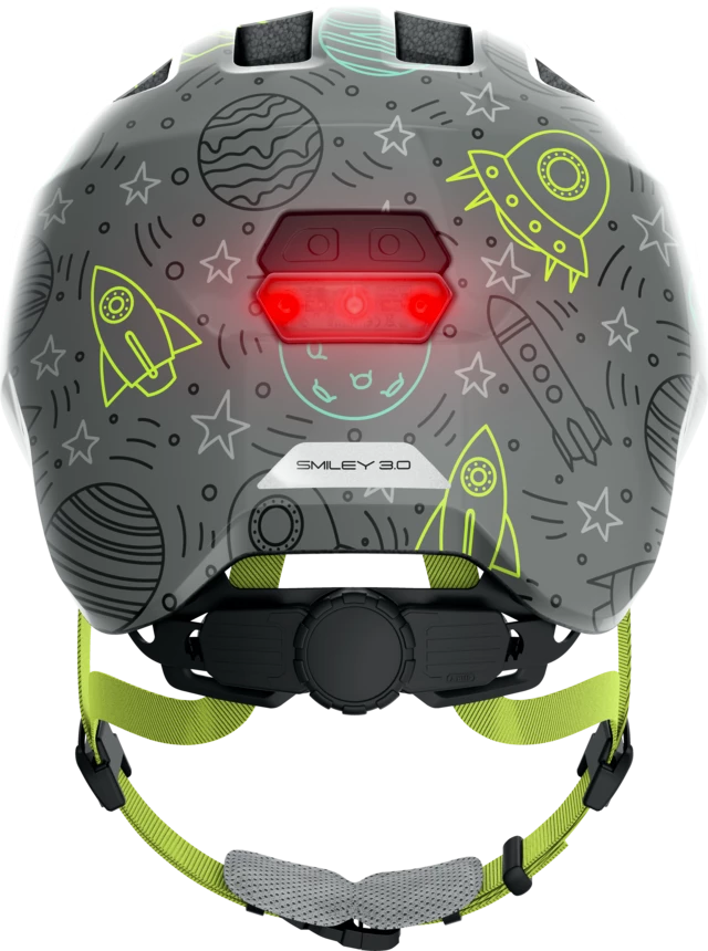 Kinderhelm Abus Smiley 3.0 LED Grey space
