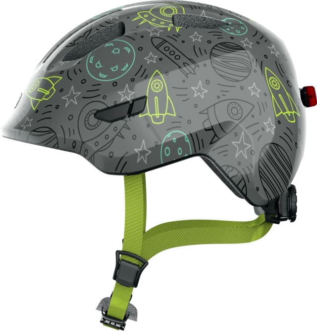 Kinderhelm Abus Smiley 3.0 LED Grey space