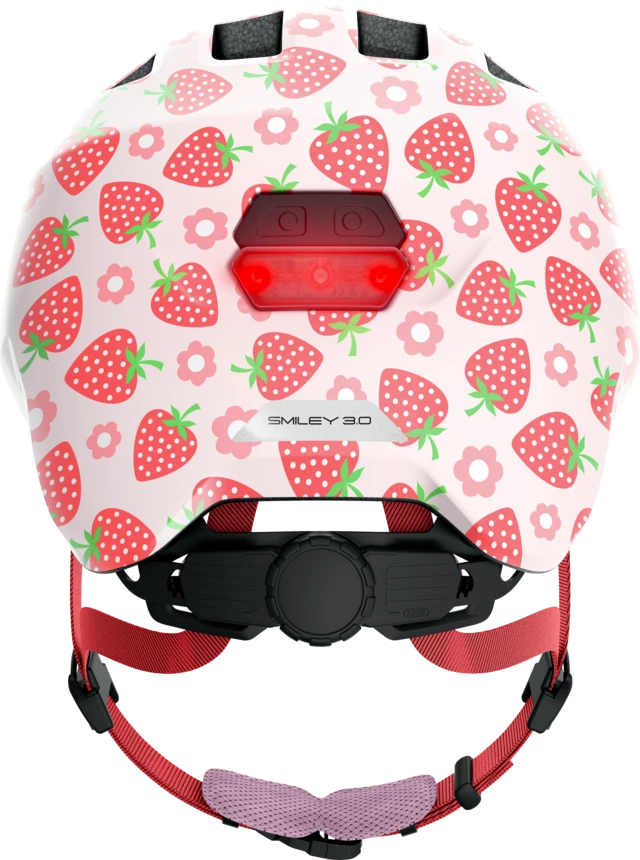 Kinderhelm Abus Smiley 3.0 LED Rose strawberry