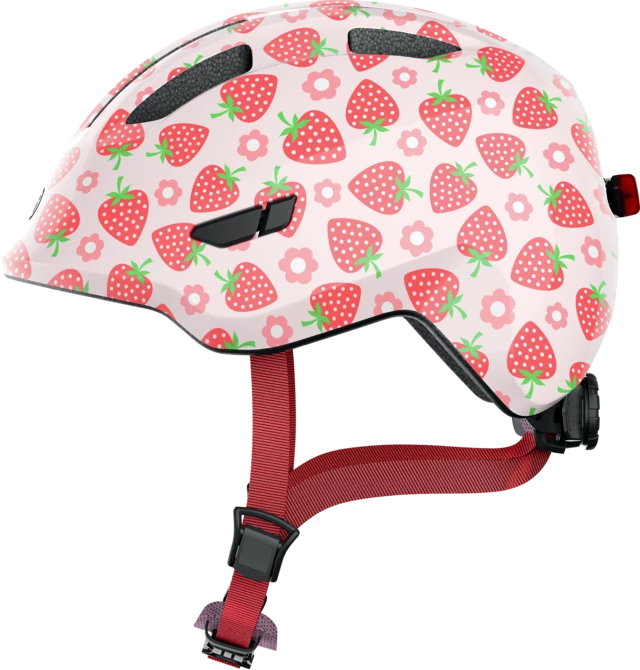 Kinderhelm Abus Smiley 3.0 LED Rose strawberry