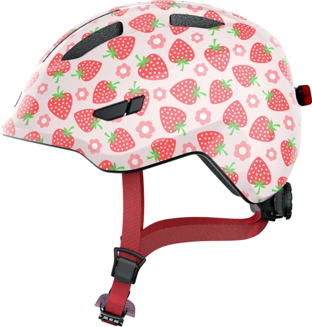 Kinderhelm Abus Smiley 3.0 LED Rose strawberry