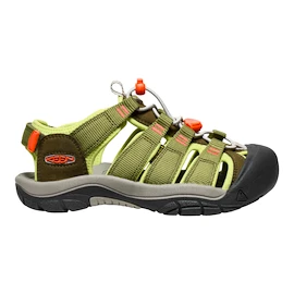 Kindersandalen Keen Dark olive/Scarlet ibis