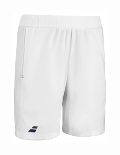 Kindershort Babolat  Play Short Boy White/White 8 - 10 jaar