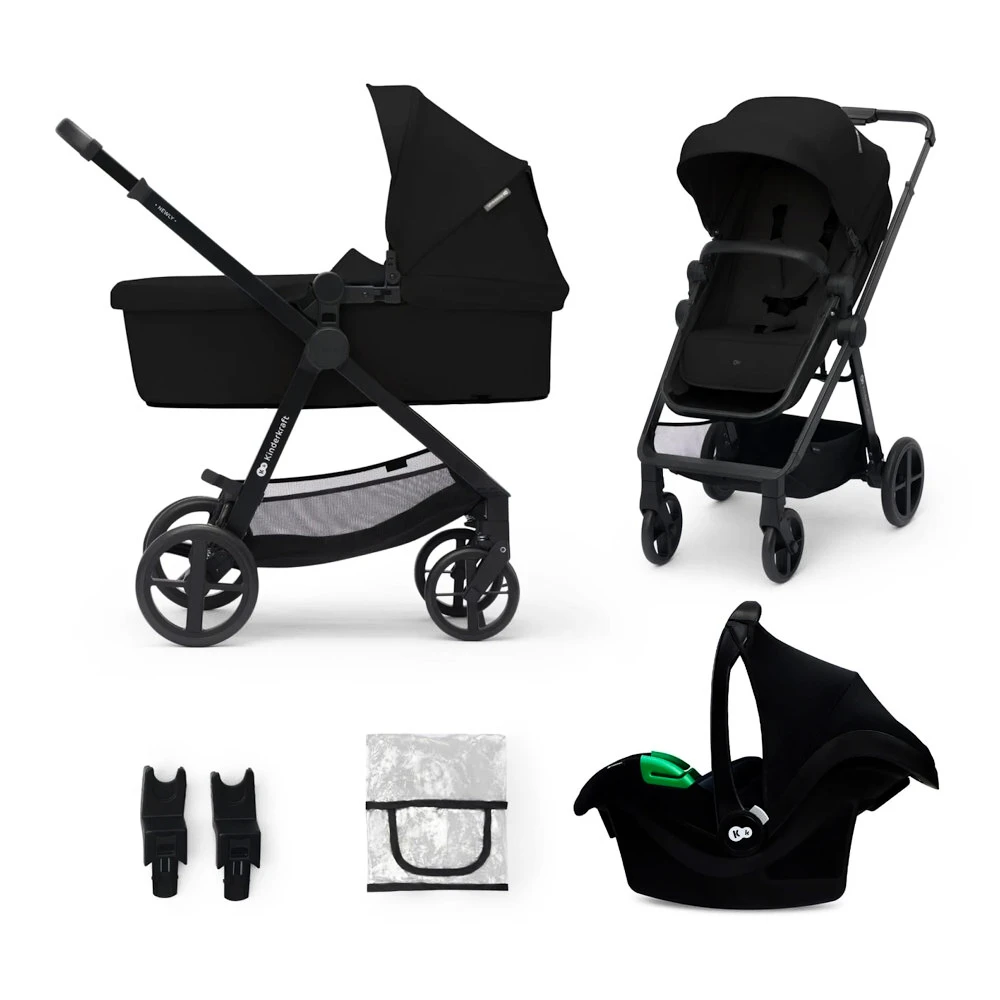 Kinderwagen Kinderkraft Newly 3In1 Classic Black + Mink Pro