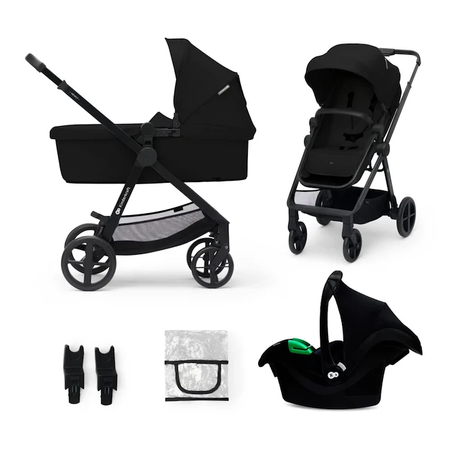 Kinderwagen Kinderkraft Newly 3In1 Classic Black + Mink Pro