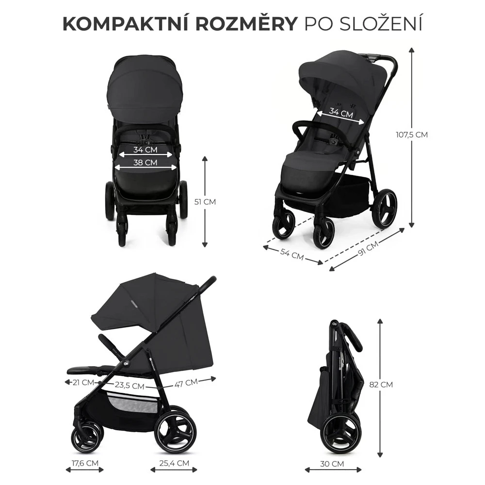 Kinderwagen Kinderkraft Trig 3  Granite Grey