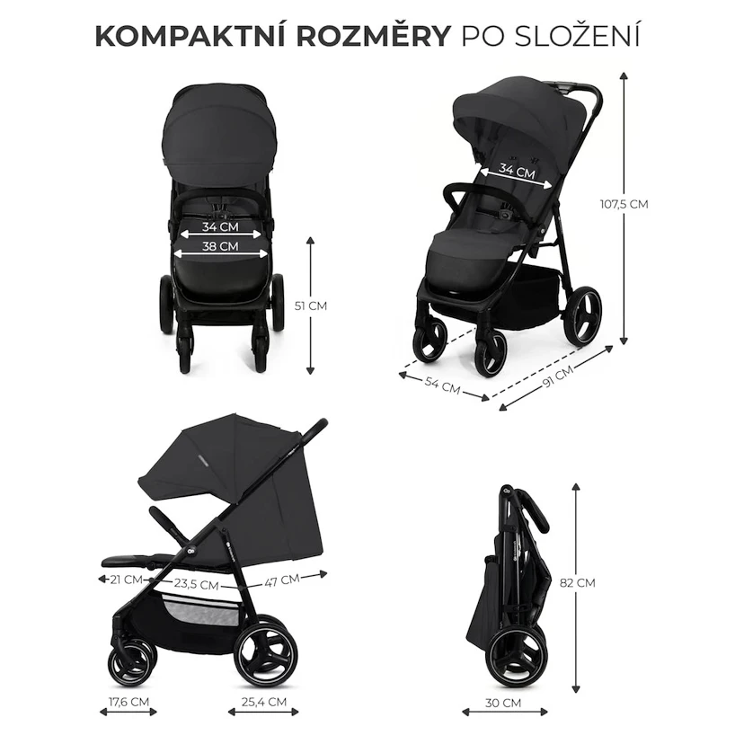 Kinderwagen Kinderkraft Trig 3  Granite Grey