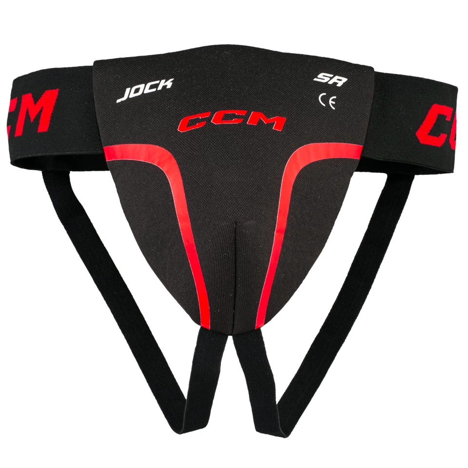 Kruisbeschermer CCM  Jock Black/Red Senior