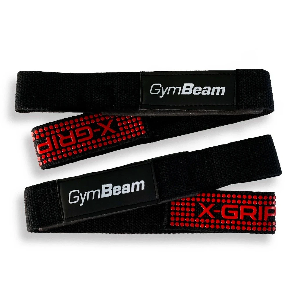 Lifting straps GymBeam  X-Grip Black