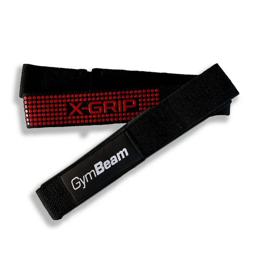 Lifting straps GymBeam  X-Grip Black