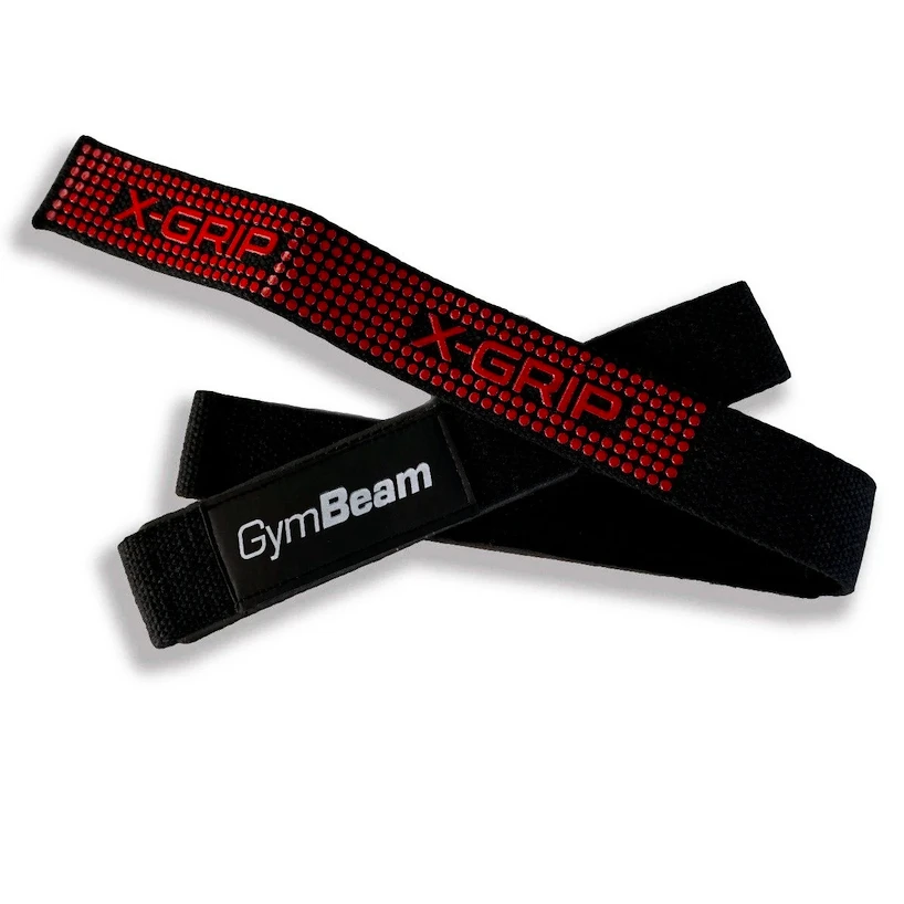 Lifting straps GymBeam  X-Grip Black