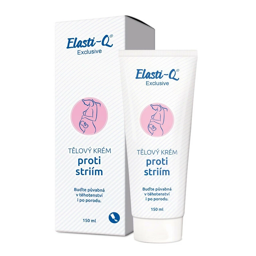 Massagecrème Elasti-q Exclusive  Tělový krém proti striím 150 ml
