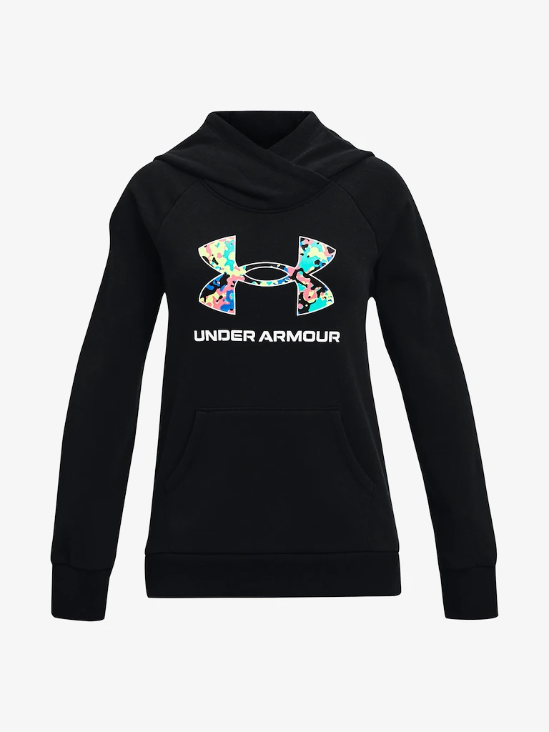 Meisjes hoodie Under Armour  Rival Logo Hoodie-BLK S