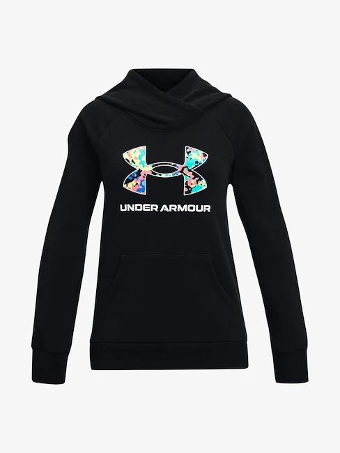 Meisjes hoodie Under Armour  Rival Logo Hoodie-BLK S