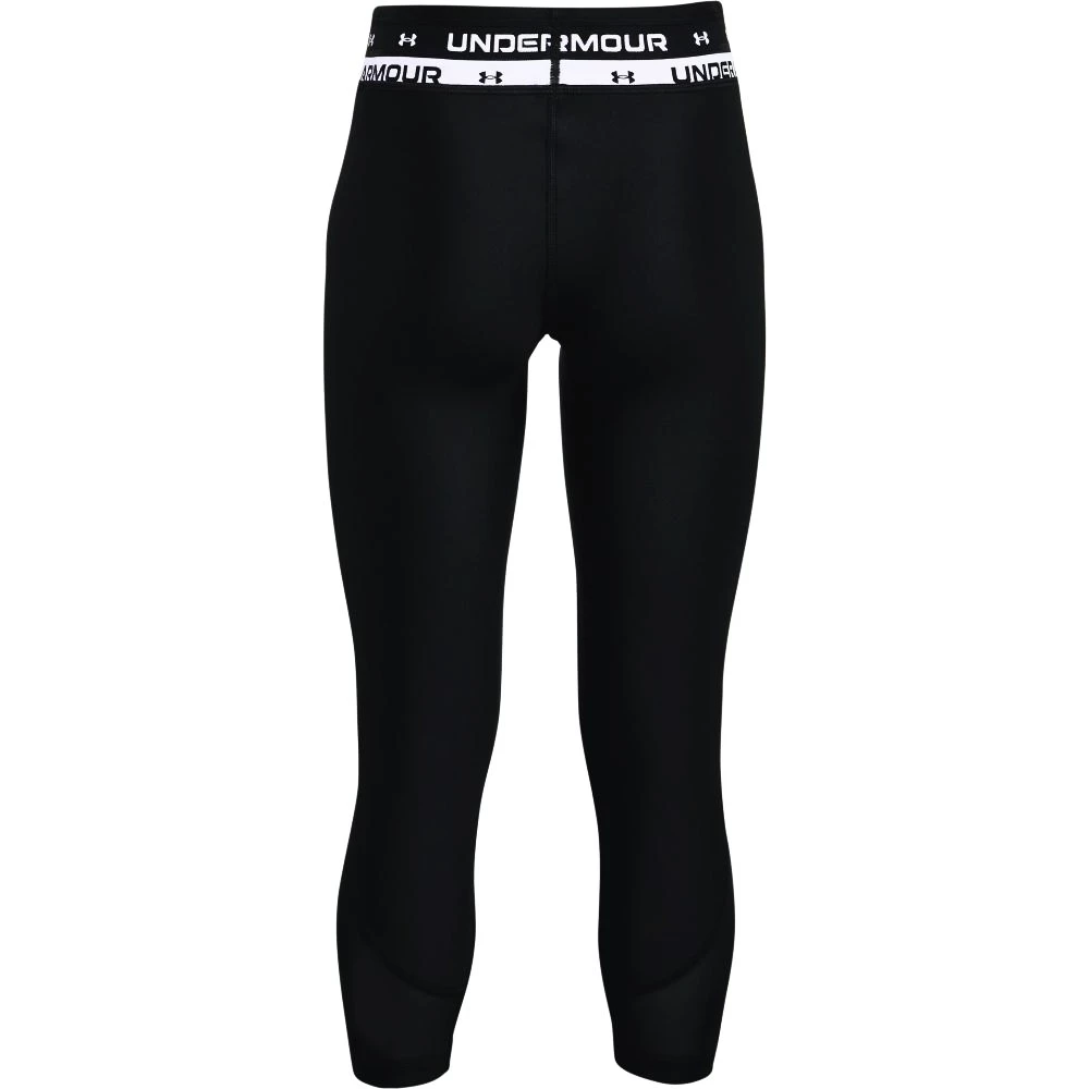 Meisjes legging Under Armour HeatGear Ankle Crop Black L