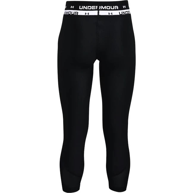 Meisjes legging Under Armour HeatGear Ankle Crop Black L