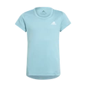 Meisjes T-shirt adidas Aeroready 3-Stripes Tee Mint Ton