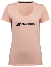 Meisjes T-shirt Babolat Exercise Babolat Tee Girl Tropical Peach