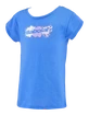 Meisjes T-shirt Babolat Exercise Cotton Tee Girl French Blue
