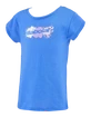 Meisjes T-shirt Babolat  Exercise Cotton Tee Girl French Blue