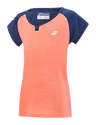 Meisjes T-shirt Babolat Play Cap Sleeve Top Fluo Strike