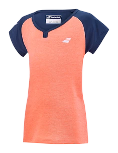 Meisjes T-shirt Babolat  Play Cap Sleeve Top Fluo Strike