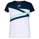 Meisjes T-shirt Head  Sammy White/Navy