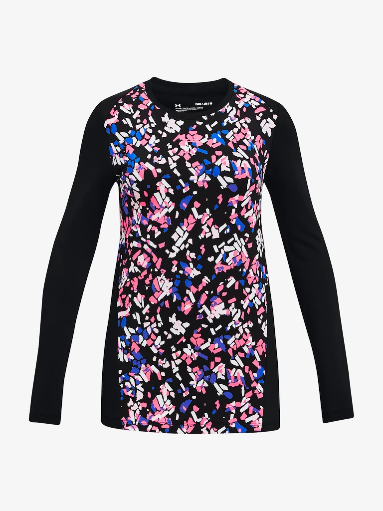 Meisjes T-shirt Under Armour  CW Novelty LS Crew-BLK