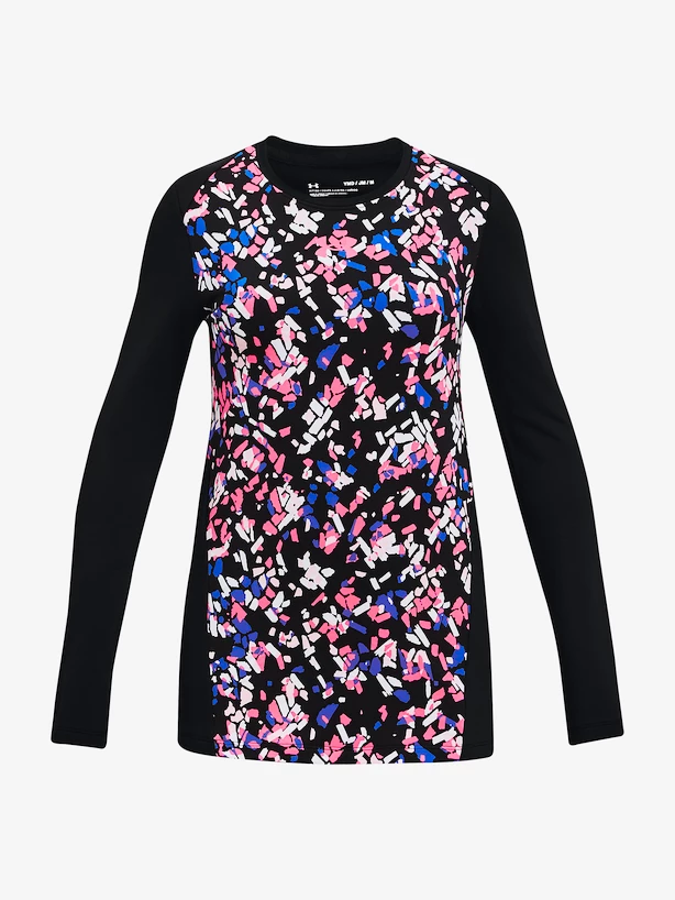 Meisjes T-shirt Under Armour  CW Novelty LS Crew-BLK