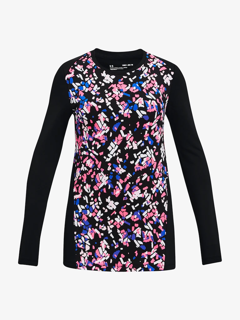 Meisjes T-shirt Under Armour  CW Novelty LS Crew-BLK