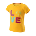 Meisjes T-shirt Wilson Love Earth Tech Tee G Saffron